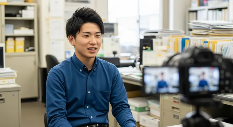 ドライバー志望者が面接対策を受けている様子